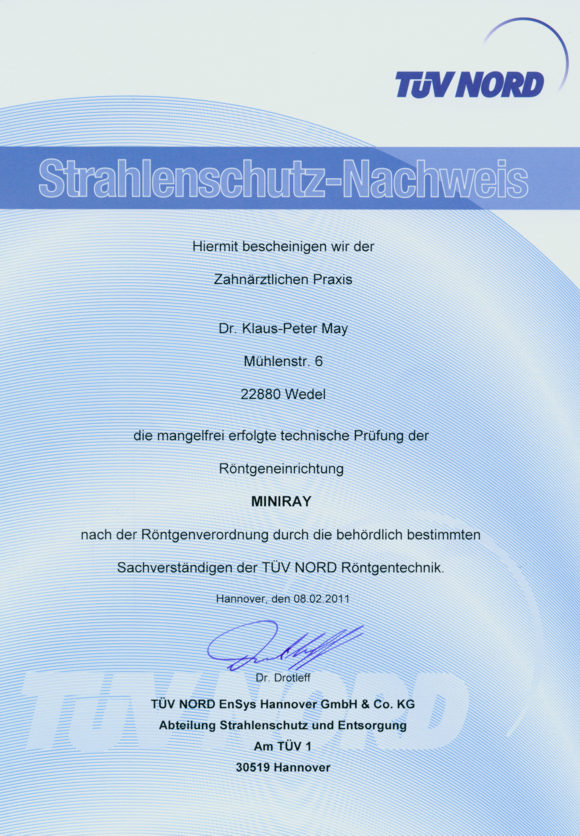 Qualit�tssicherung Miniray2011